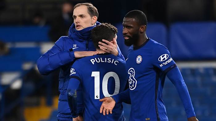 Chelsea manager Thomas Tuchel and Christian Pulisic